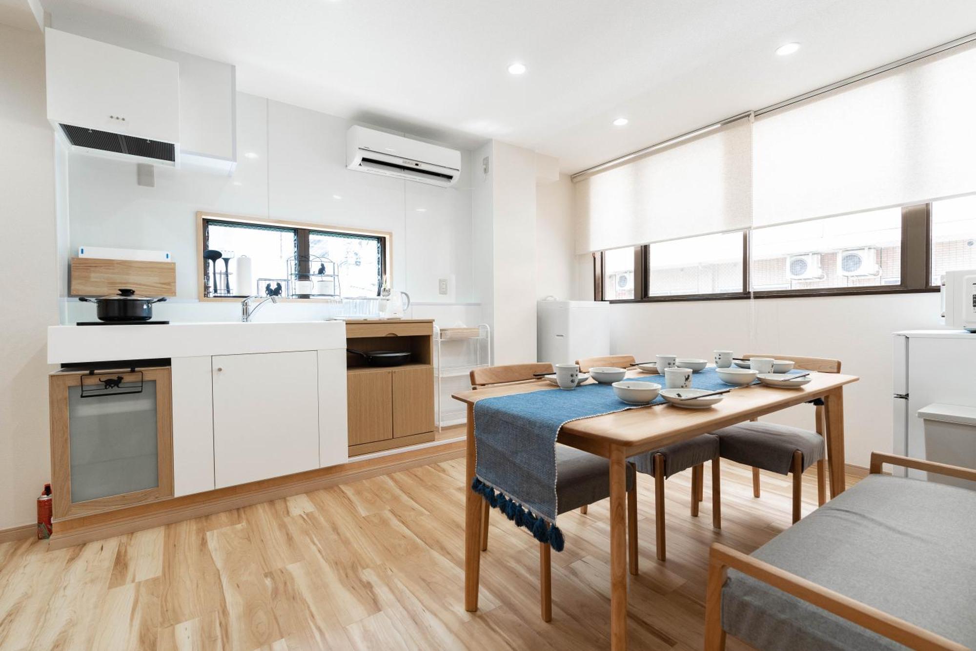 大阪道顿堀 铁甲猫の家 Apartment ภายนอก รูปภาพ
